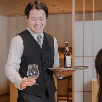 月9日休み！「ホテルカンラ京都」の鉄板料理レストランで経験をいかして接客！生産者訪問もあり！